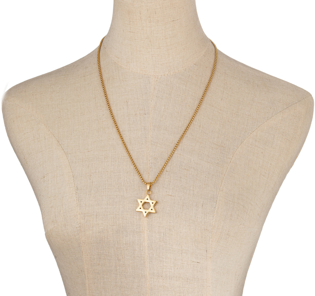 Titanium star sales of david necklace