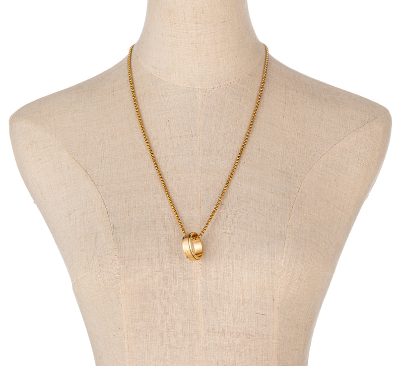 Jayden Chain Link Necklace with Ring