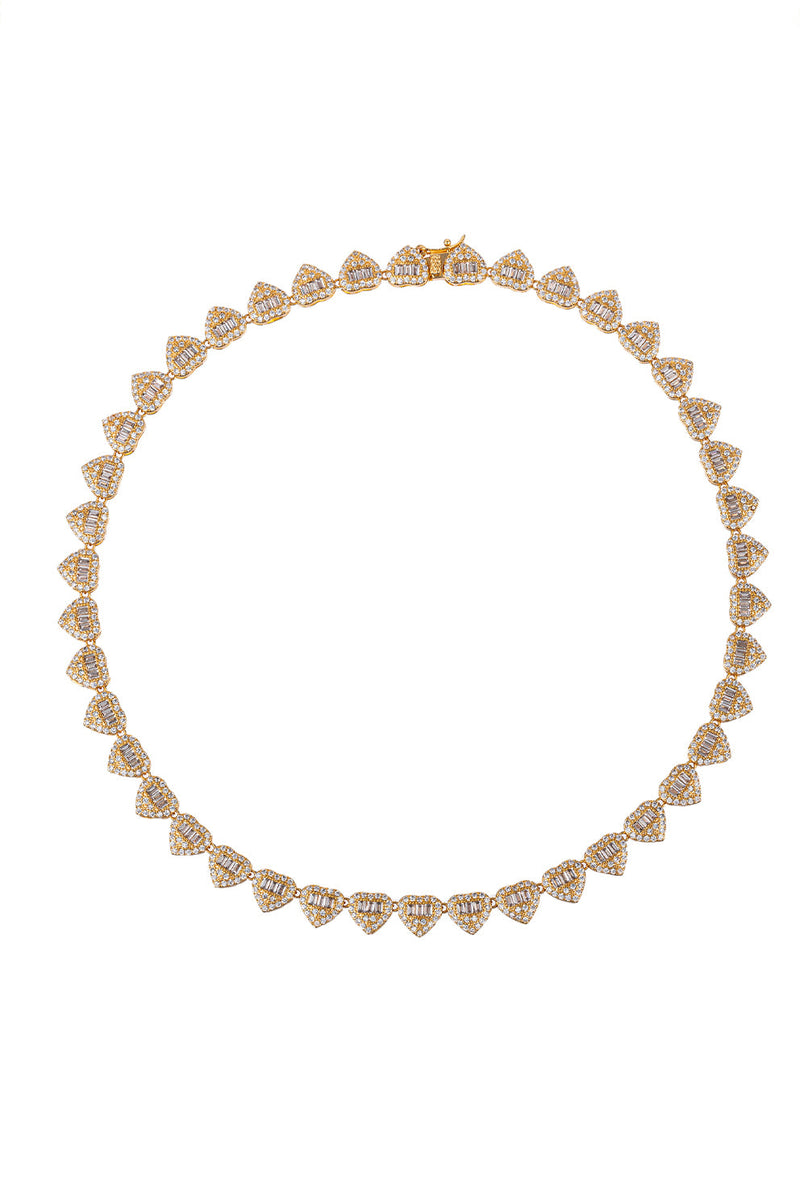 Negin Heart CZ Necklace