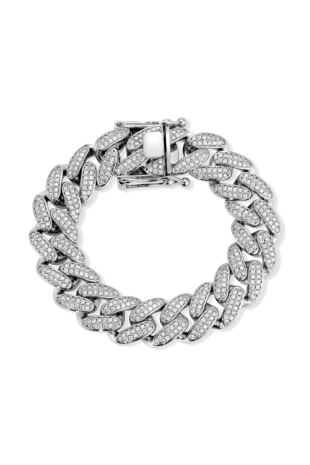 Caroline Brass CZ Cuban Link Bracelet