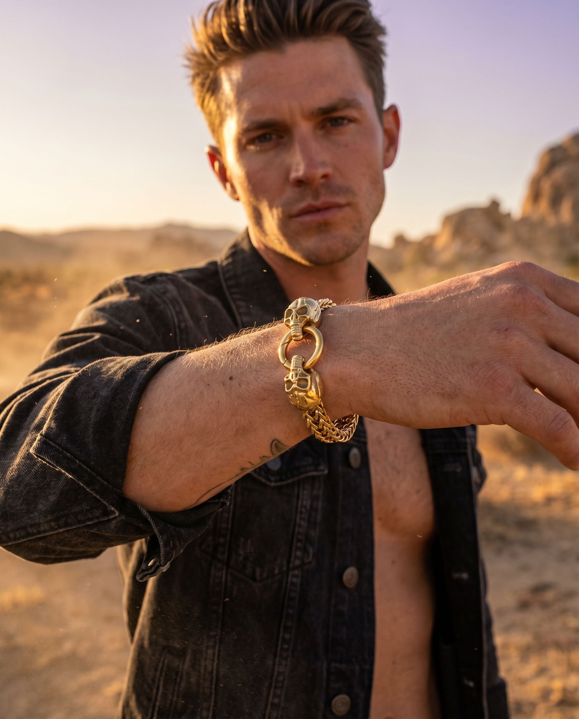 Rafael Skull Chain Bracelet