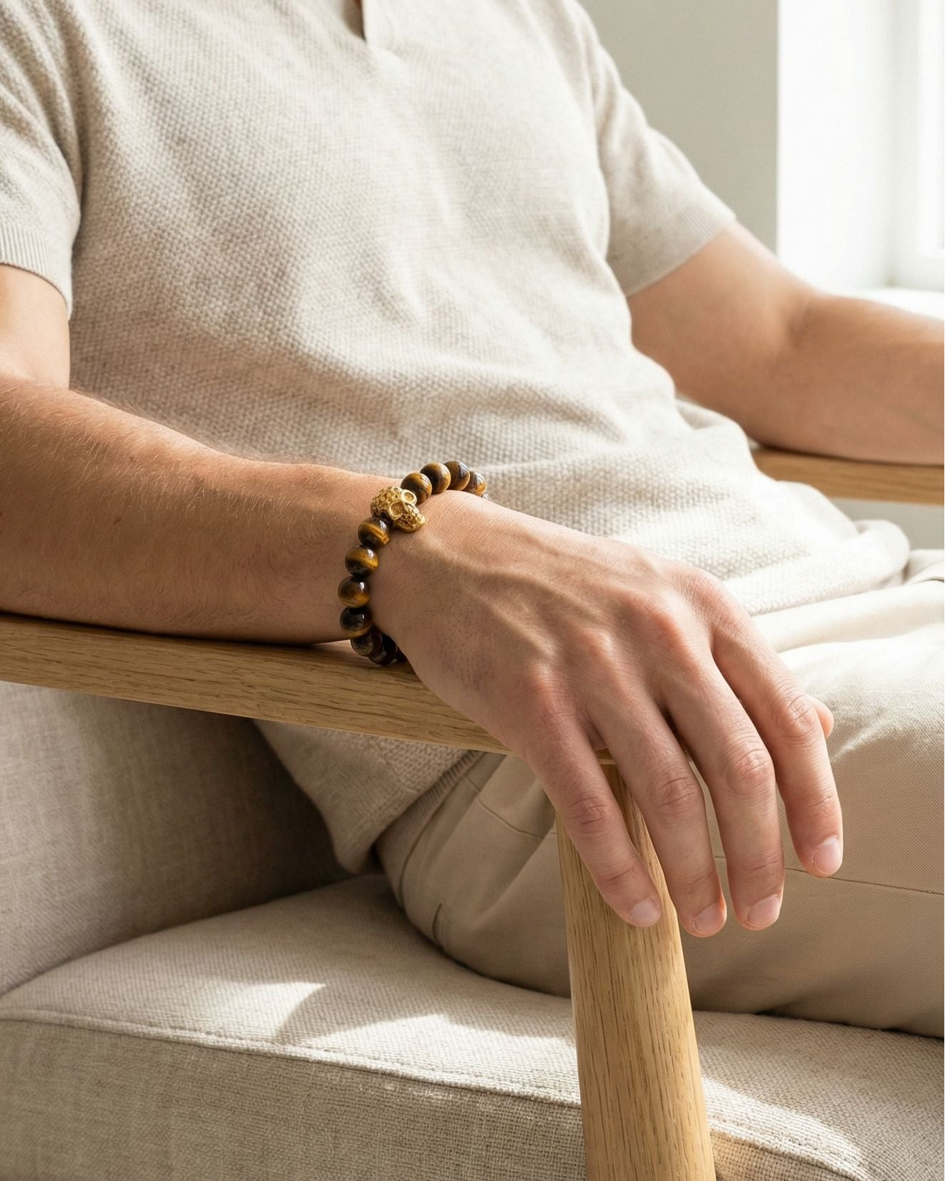 Aaron Skull Beaded Bracelet