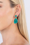 Christine CZ Drop Earrings