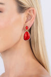 Christine CZ Drop Earrings