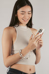 White Sophia Mariner Phone Charm