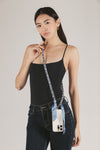 Light Blue Elena Woven Link Crossbody Phone Strap