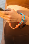 Orange Amelia Cobra Weave Phone Charm