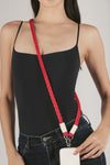 Ai Braided Red Character Crossbody Phone Strap