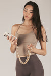 White Ella Crossbody Phone Strap