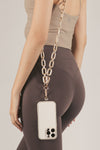 White Ella Crossbody Phone Strap