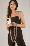 Pink Ella Crossbody Phone Strap