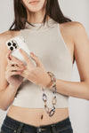 Bianca Metallic Phone Charm