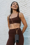 Golden Danielle Wheat Chain Crossbody Phone Strap
