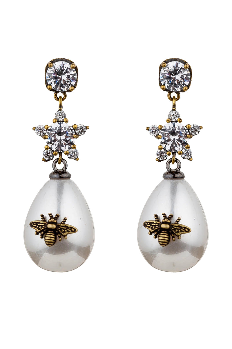 Abeja Earrings - Bronze