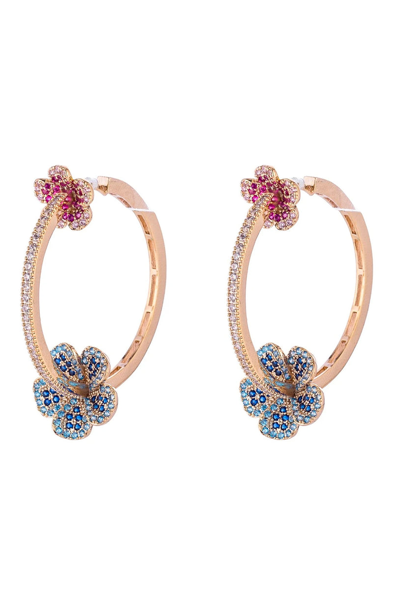 Andela Earrings - Pink/Blue