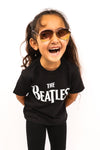 Kid's The Beatles T-Shirt - Logo - Black (Boys and Girls)