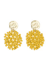 Lauren Yellow Seed Bead Earring