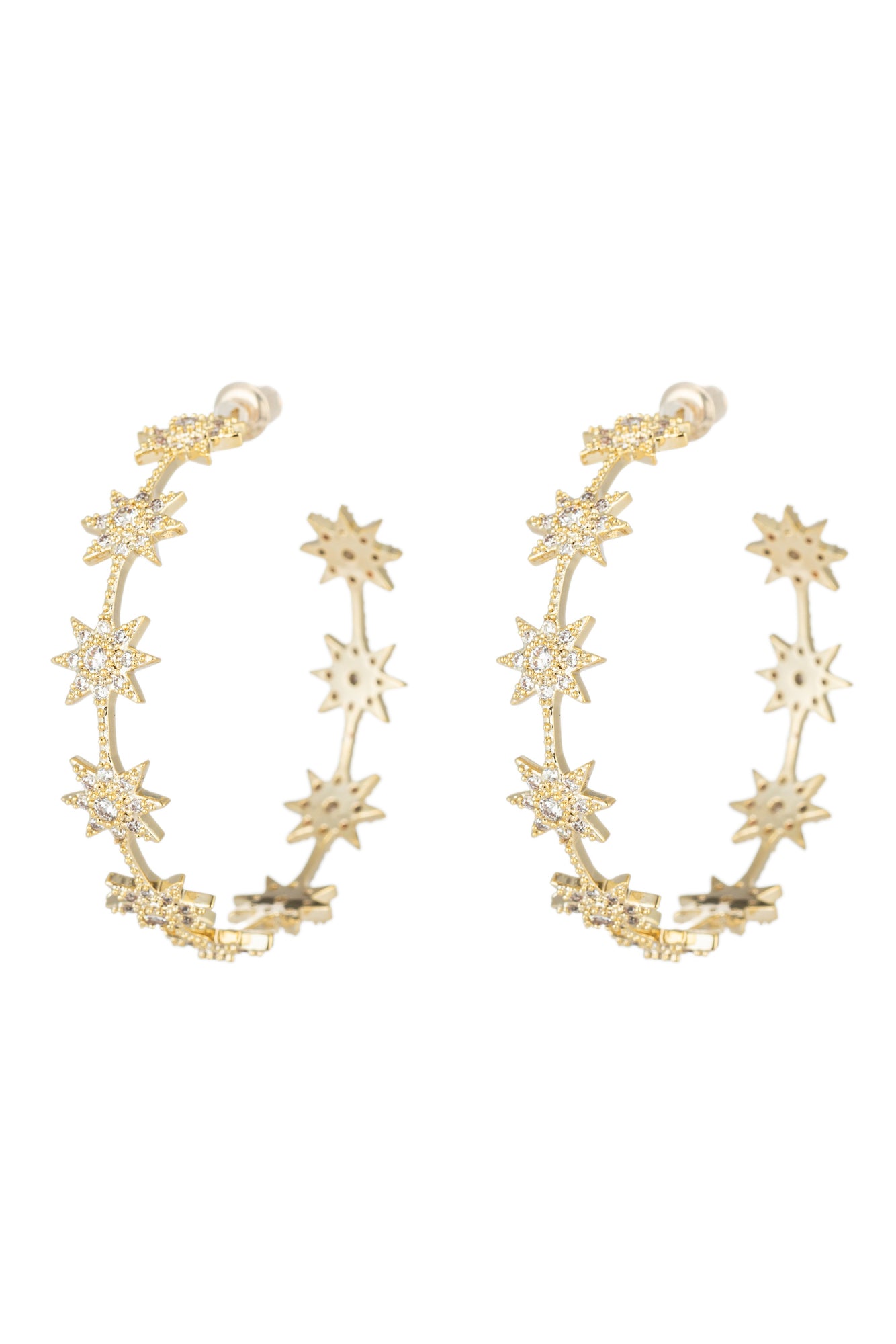 Celeste Star Hoop Earring