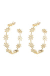 Celeste Star Hoop Earring