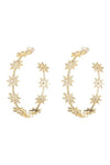 Celeste Star Hoop Earring