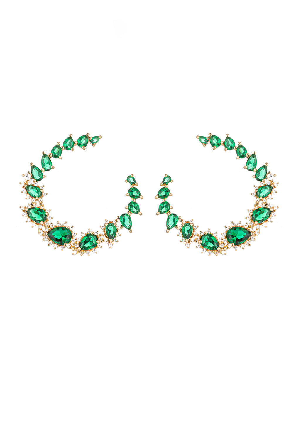 Green Roman CZ Earring