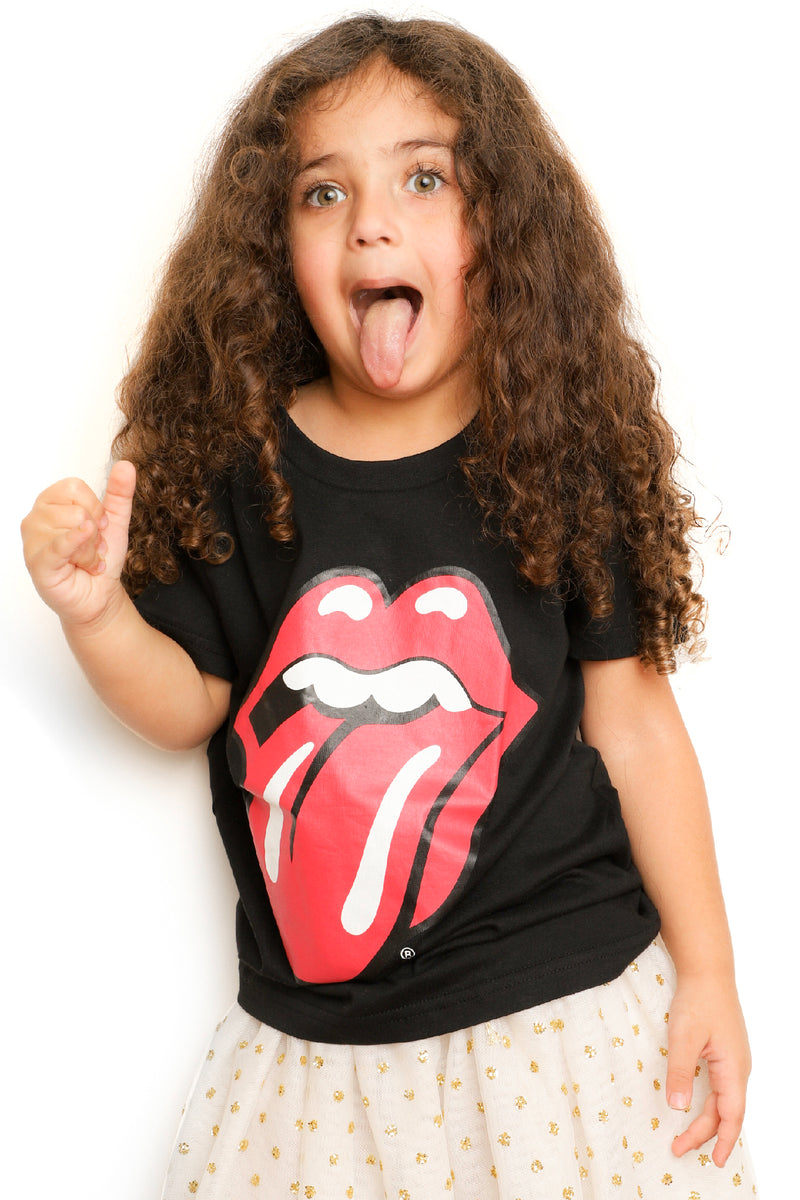 Kid's Rolling Stones - Tongue - Black (Boys and Girls)