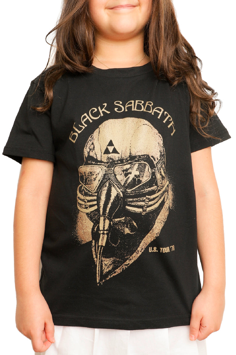Kid's Black Sabbath T-Shirt - U.S. Tour 1978 - Black (Boys and Girls)