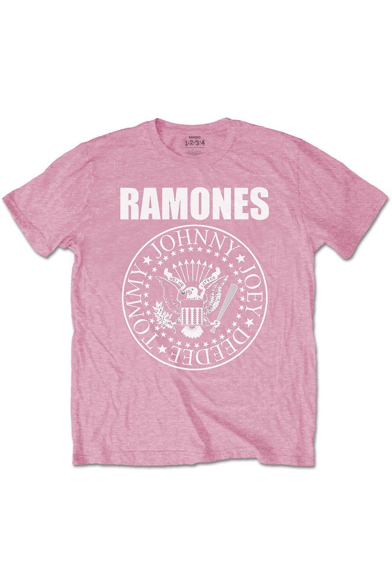 Kid's Ramones T-Shirt - Logo - Pink (Boys and Girls)