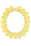 Yellow Enamel Collar Necklace