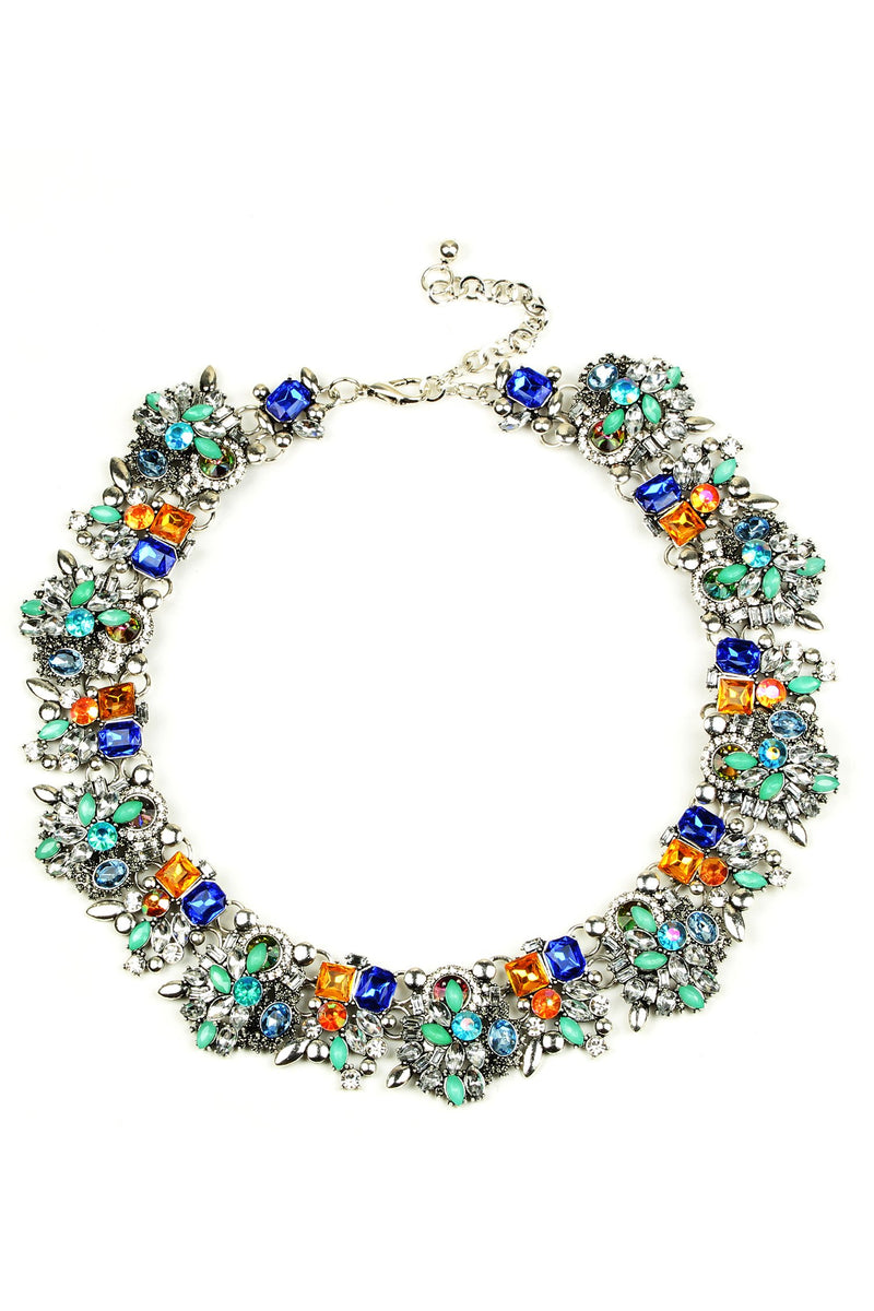 Sloane Necklace - Orange / Green / Blue
