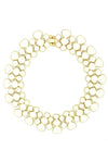 Honey Comb Statement Collar Necklace