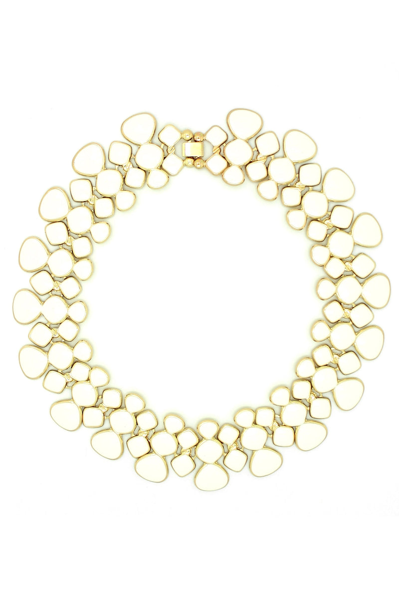 Honey Comb Statement Collar Necklace