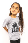 Kid's Janis Joplin T-Shirt - Heather Grey (Boys and Girls)
