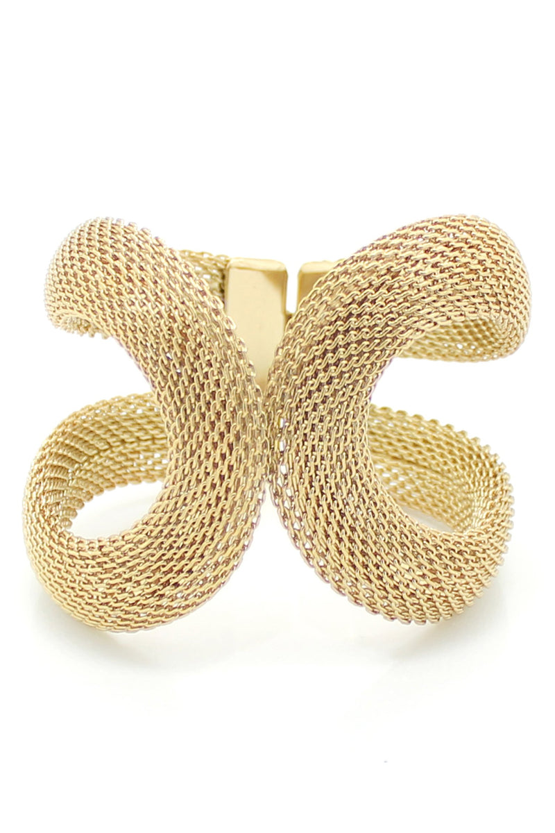 mesh statement cuff bracelet