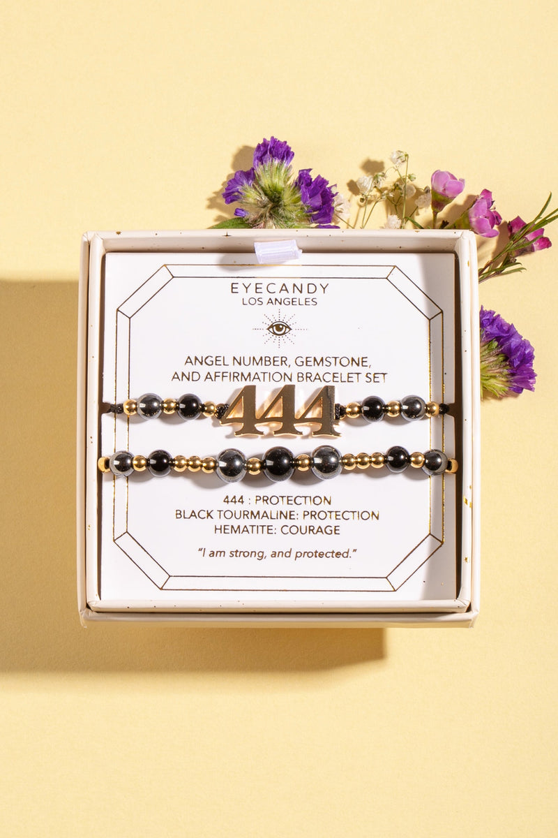 444 Angel Bracelet Set: Elevate Your Connection with Angels and Spirituality
