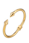 gold tone spike cuff bracelet