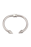 spike cuff bracelet in silver tone