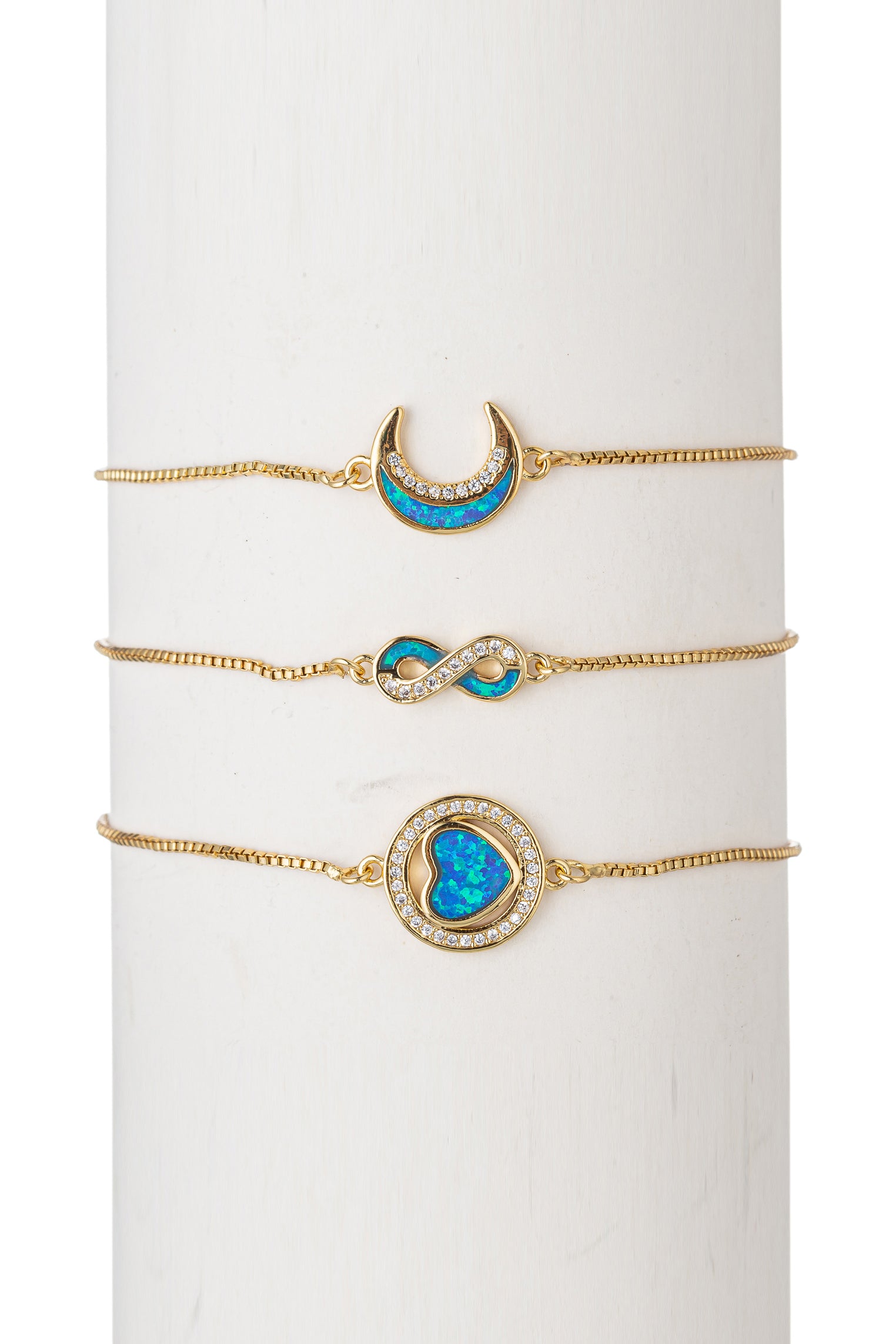 Allie Bracelet Set - Blue