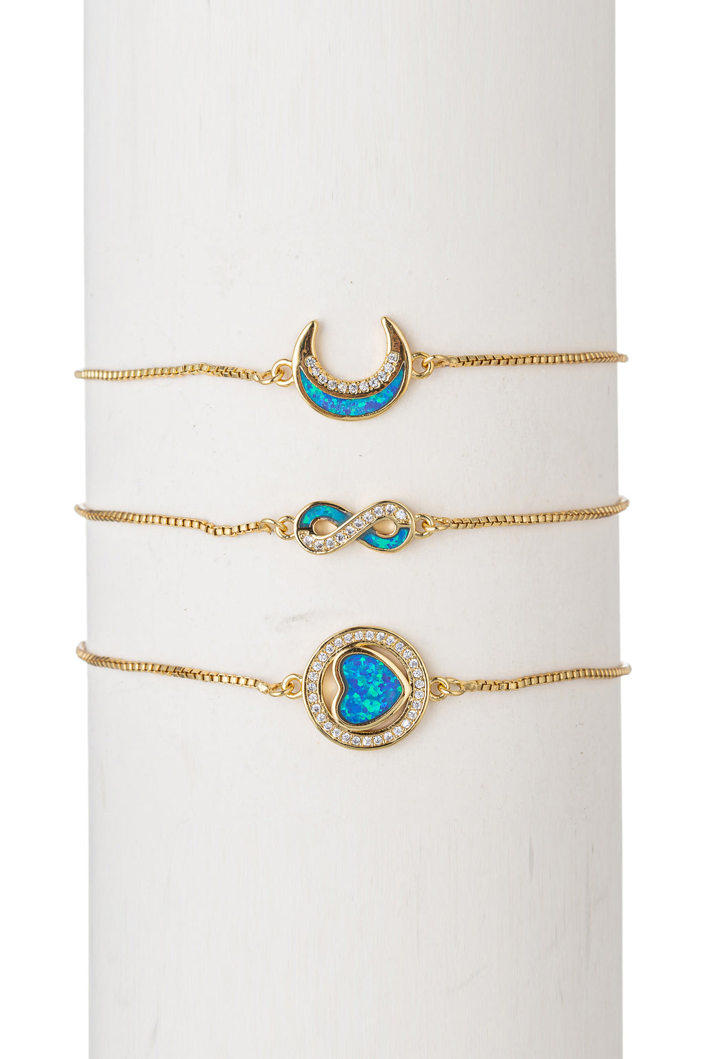 Allie Bracelet Set - Blue