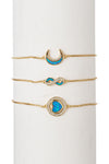 Allie Bracelet Set - Blue