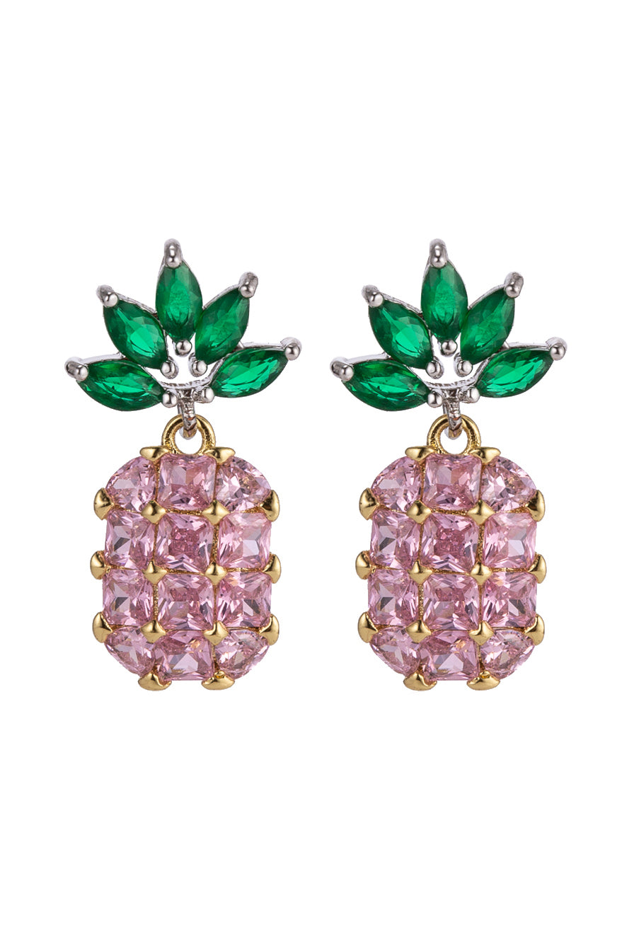Pink on sale pineapple earrings