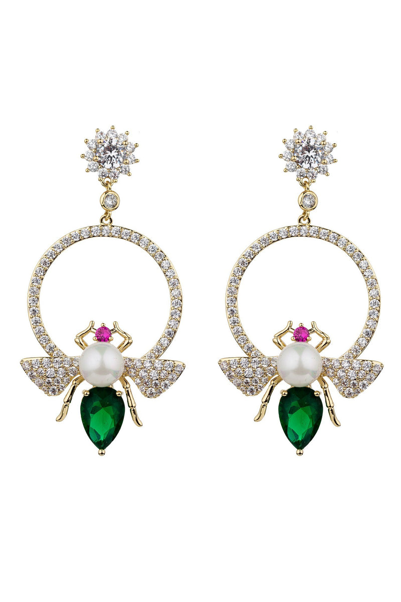 Abeille Earrings - Green