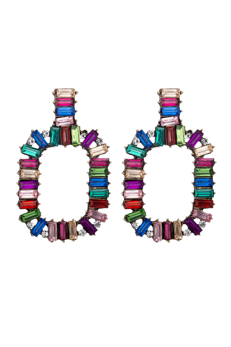Zahara Rainbow Multicolor Statement Earrings
