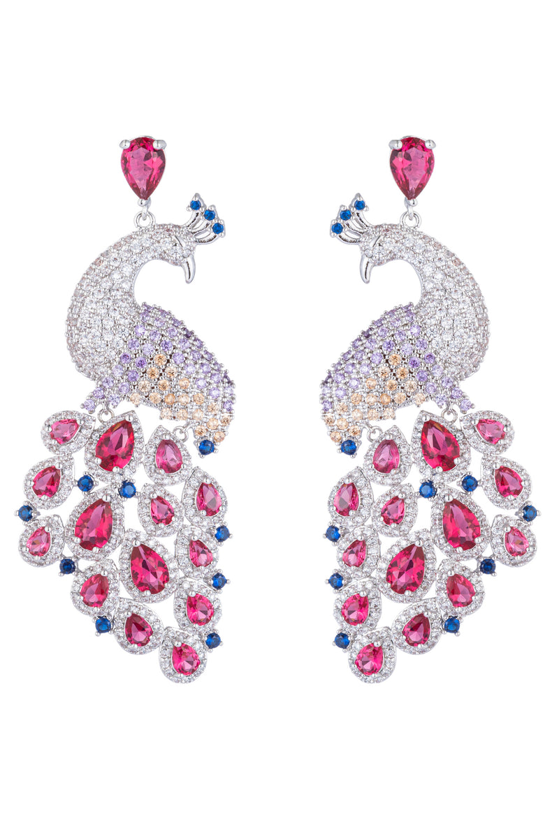 Patricia Peacock Earring - Pink