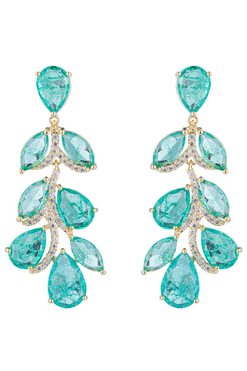 Julie Pink Drop Statement Earrings