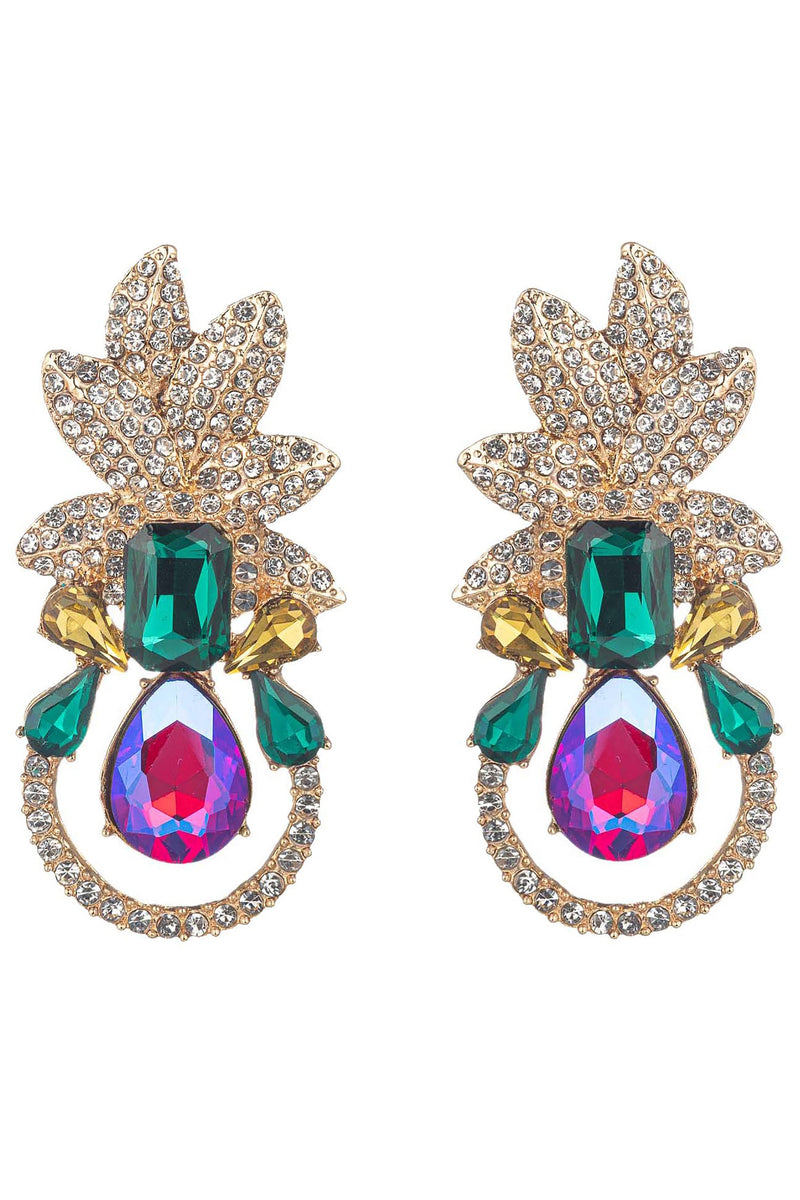 Golden Leaf Drop Earring