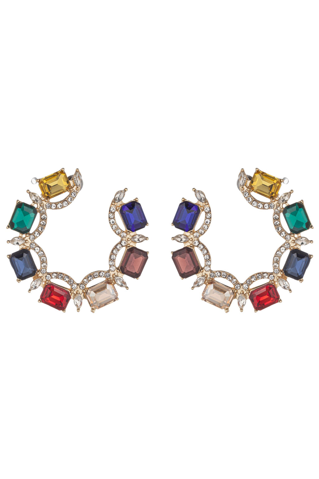 multi color loop statement earring