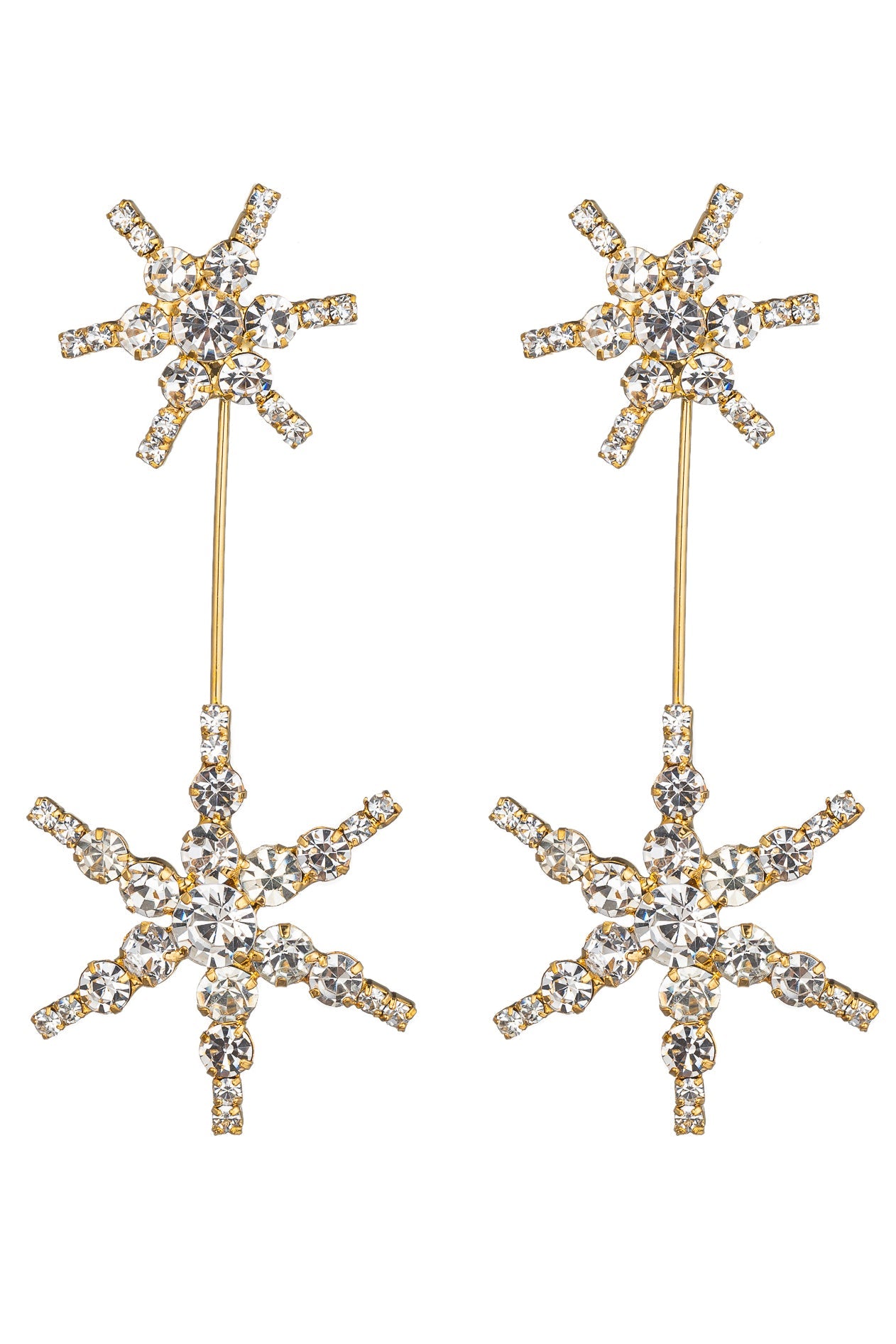 North Star Statement Drop Earrings