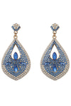 Blue Statement Drop Earring