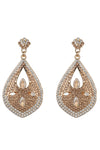 Beige Tone Statement Drop Earring